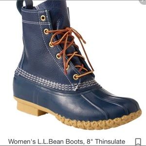 LL Bean navy blue boots. Make an offer!